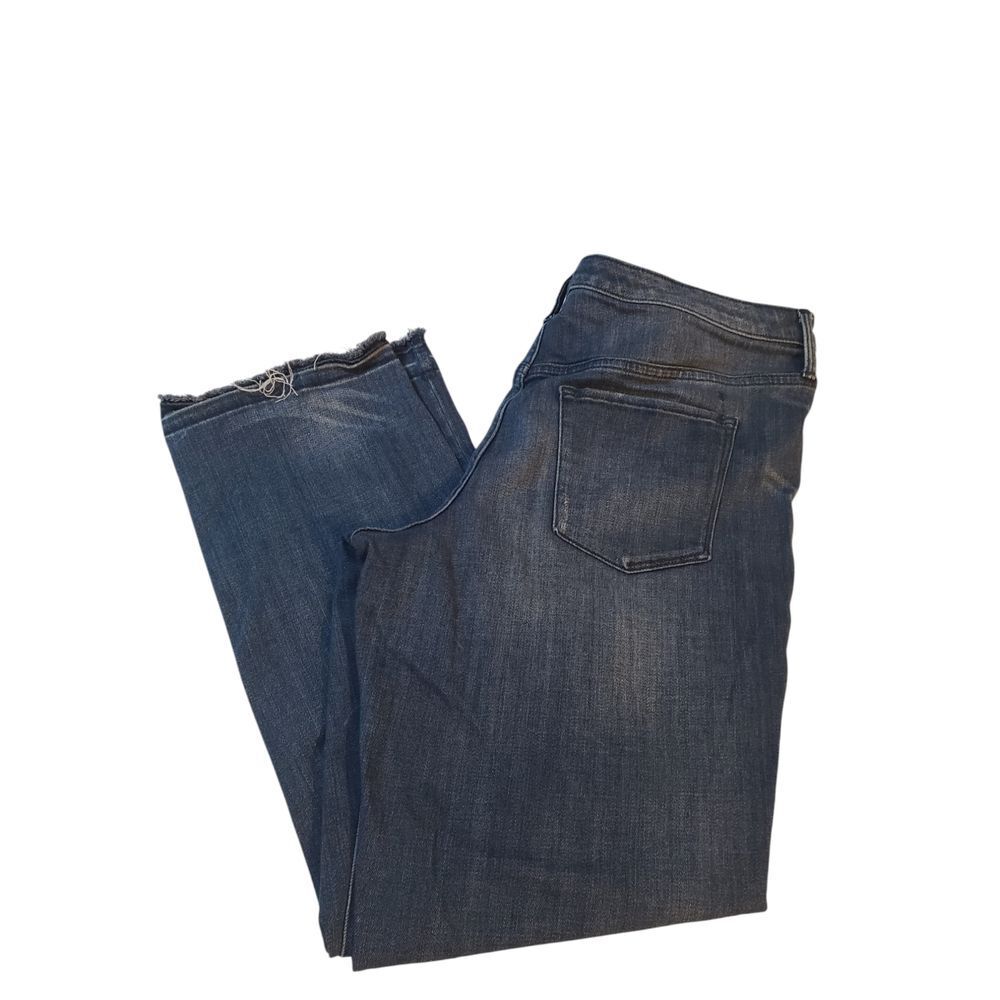 Mossimo Womens Denim Jeans Blue 16R Flat Front Pockets High Rise Straight